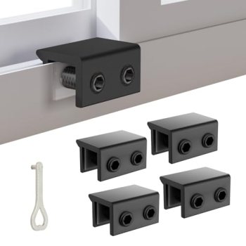 Window Locks 4-Pack, Keyed Window Locks & Child Proof Security Lock for Sliding