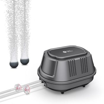 AquaMiracle Aquarium Air Pump with 2-Outlet