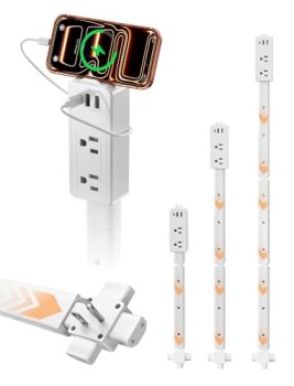 Blueera 2 Pack Electrical Outlet Extender Stick Features USB-C