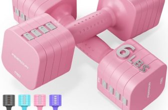 FEIERDUN 5-in-1 Adjustable Dumbbell Set of 2