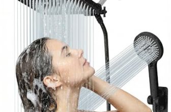 Shower Head, 8‘’ High Pressure Rainfall/Handheld Shower Combo with Extension Arm