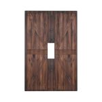 Yijikjy Decorative Light Switch Cover Plate Vintage Brown Farmhouse Barn Door 1