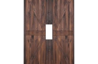 Yijikjy Decorative Light Switch Cover Plate Vintage Brown Farmhouse Barn Door 1