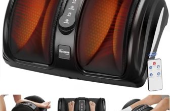 TISSCARE Foot Massager for Neuropathy: Shiatsu Feet Massager with Heat for Plant