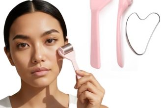 JACCOBEE Ice Roller for Face&Eyes with Gua Sha Facial Tool