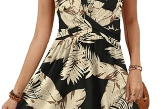 OFEEFAN Summer Dresses for Women Hawaiian Dresses for Women Tropical Vacation Ou