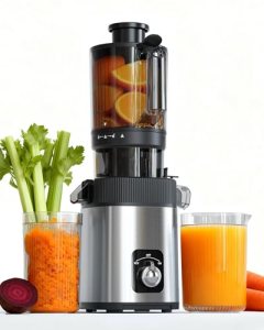 Kndko Cold Press Juicer with 4.35″ Wide Feed Chute
