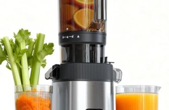 Kndko Cold Press Juicer with 4.35″ Wide Feed Chute