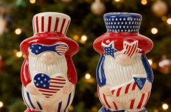 Gnome Ceramic Salt and Pepper Shakers Set (2-Pack)–Cute Kitchen Decor & Tabletop