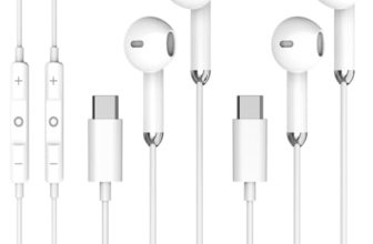 USBC Headphones for iPhone 17 16 15，for Apple Headphones Wired with Microphone &
