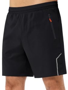 3rd hill Men’s 7 inch Running Shorts with Zipper Pockets Quick Dry Athletic Gym