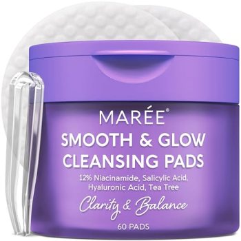 MAREE Niacinamide Toner Pads for Face – Exfoliating Pads with 12% Niacinamide