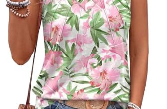 Tank Tops for Women Plus Size Beach Vacation Clothes Womens Summer Tops Loose Fi