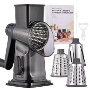 Rotary Cheese Grater with Handle Kitchen Shredder Slicer Grater Slicer Ice Shave