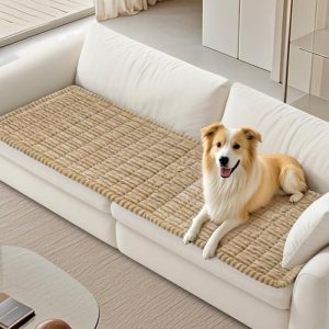 PIGLOG Pet Couch Cover Dogs Washable Couch Protector Non-Slip Dog Mat for Couche