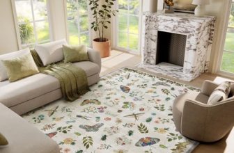 6×9 Area Rugs for Living Room: Washable Bedroom Rug Vintage Rugs Indoor Stain Re