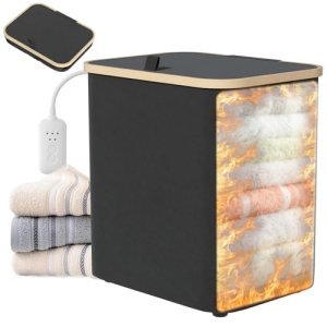 Towel Warmer for Bathroom,35L Foldable Towel Warmer Quick Heat Warming Tub Heati