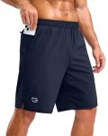 G Gradual Men’s Workout Gym Shorts with 2 Zipper Pockets 7″/ 5″/ 9″ Quick Dry At
