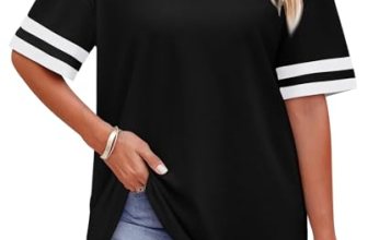 WIHOLL Womens Summer Tops for Women Trendy V Neck Tshirts Shirts for Women Fashi