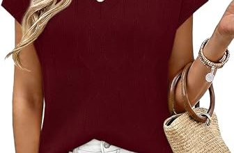 Womens Tops Trendy Summer Tops Short Sleeve Sweater Tshirts Shirts Beach Vacatio