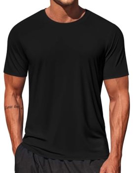 COOFANDY Beach Shirts for Men Short Sleeve Sun Protection Shirt UPF 50+ Swim T S