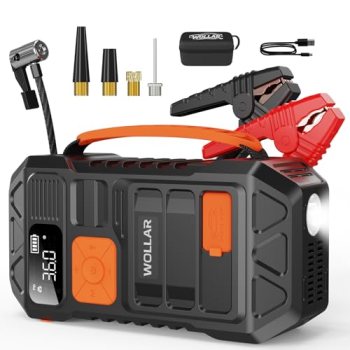 WOLLAR 4000A Peak Jump Starter with Air Compressor