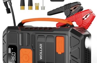 4000A Peak Jump Starter with Air Compressor – 5-in-1 Car Battery Jumper Starter
