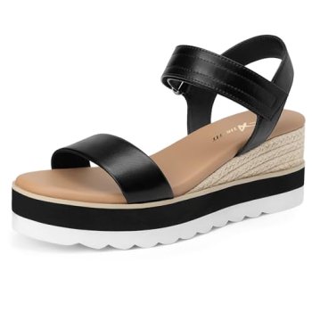 Athlefit Espadrille Wedge Sandals for Women