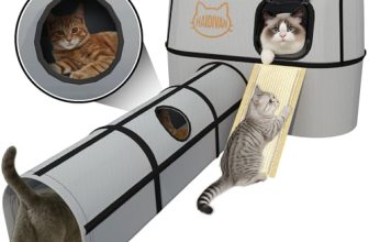 HAIDIVAN Pet 4-in-1 Cat Tunnel, Carrier, House & Scratcher