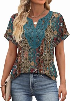 Women’s Clothing Travel Summer Tops Shirts for Women Blouses Dressy Casual Beach