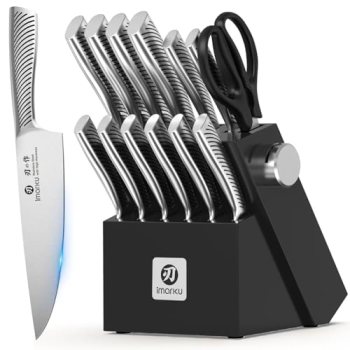 imarku 14-Piece Knife Block Set