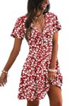 RUMIA Dresses for Women 2026 Elegant Classy Red Summer Wedding Guest Dress Mom O