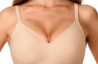 Jelly Bras for Women, No Underwire Full Coverage V Plunge Bra Wireless Seamless