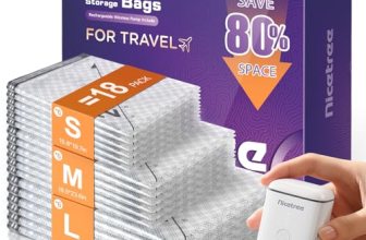 Nicetree 18-Pack Vacuum Seal Bags with Rechargeable Wireless Pump