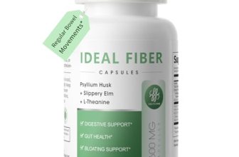 Fiber Supplement Capsules-Psyllium Husk Powder 1500mg & Slippery Elm for Digesti