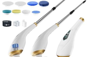 Hofenta Electric Spin Scrubber Cordless Shower Cleaning Brush with 10 Replaceabl