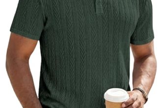 JMIERR Mens Polo Shirt Short Sleeve Casual Beach Green Button Up Vacation Spring