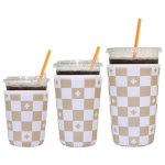 Xumbtvs 3 Pack Reusable Iced Coffee Sleeves