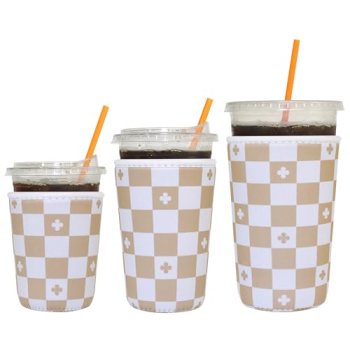 Xumbtvs 3 Pack Reusable Iced Coffee Sleeves