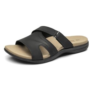 Rihero Orthopedic Sandals for Women Arch Support Comfortable Slip On Walking Cas