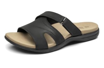 Rihero Orthopedic Sandals for Women Arch Support Comfortable Slip On Walking Cas