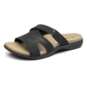 Rihero Orthopedic Sandals for Women Arch Support Comfortable Slip On Walking Cas