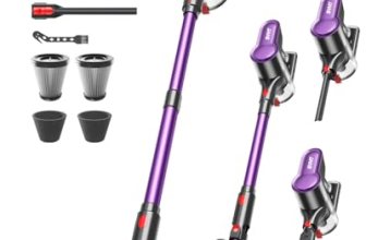 SVHT Cordless Vacuum Cleaner, 500W 45KPA 50Mins Stick Vacuum Cleaners for Home w