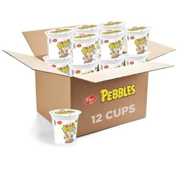 Cinnamon PEBBLES Breakfast Cereal Cup