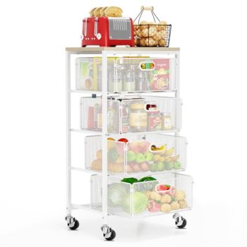 Goovilla Kitchen Cart with Drawers