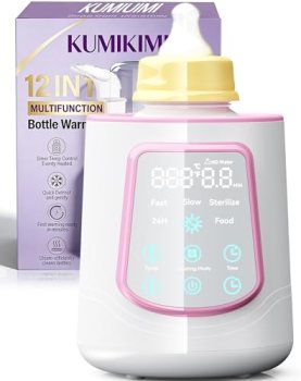 12 in 1 Fast Baby Bottle Warmer with Even Heating No Hot Spots