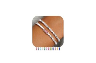 Ursteel Beaded Birthstone Bracelet for Women