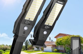 TECKNET Solar Street Lights Outdoor Waterproof