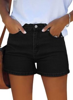 Plus Size Spring Clothes for Women Travel Essentials Jean Shorts Womens Pants Bl