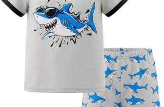 HONGTEYA Toddler Boys Clothes Kids Cotton Clothes Fun Cool Summer Short Wear in